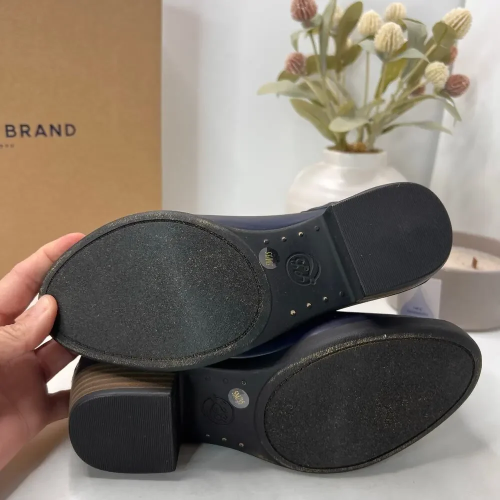Lucky Brand Baselh2o Indigo Rubber Rain Booties Ankle High Peacoat Women 5M NWB